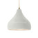 Radiance One Light Pendant in Matte White (102|CER-6563-MAT-ABRS-BEIG-TWST)