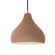 Radiance One Light Pendant in Adobe (102|CER-6563-ADOB-NCKL-BKCD)