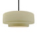 Radiance One Light Pendant in Vanilla (Gloss) (102|CER-6545-VAN-MBLK-RIGID)