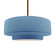 Radiance One Light Pendant in Sky Blue (102|CER-6545-SKBL-BRSS-RIGID)