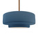 Radiance One Light Pendant in Midnight Sky (102|CER-6545-MID-BRSS-RIGID)