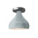 Radiance One Light Semi-Flush Mount in Gloss White (outside and inside of fixture) (102|CER-6380-WTWT-NCKL)
