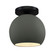 Radiance One Light Semi-Flush Mount in Pewter Green (102|CER-6353-PWGN-MBLK)