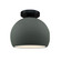 Radiance One Light Semi-Flush Mount in Pewter Green (102|CER-6350-PWGN-MBLK)