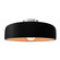 Radiance One Light Semi-Flush Mount in Carbon Matte Black w/ Champagne Gold (102|CER-6345-CBGD-NCKL)