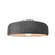 Radiance One Light Semi-Flush Mount in Gloss Grey (102|CER-6343-GRY-NCKL)