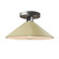 Radiance One Light Semi-Flush Mount in Vanilla (Gloss) (102|CER-6330-VAN-NCKL)