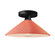 Radiance One Light Semi-Flush Mount in Gloss Blush (102|CER-6330-BSH-MBLK)