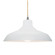 Radiance One Light Pendant in Gloss White (102|CER-6265-WHT-NCKL-BEIG-TWST)