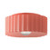 Radiance One Light Flush-Mount in Gloss Blush (102|CER-6187-BSH)