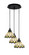 Array Three Light Pendalier in Matte Black (200|1818-MB-9395)