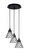 Array Three Light Pendalier in Matte Black (200|1818-MB-9185)
