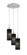 Array Three Light Pendalier in Brushed Nickel (200|1818-BN-4099)