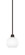 Edge One Light Mini Pendant in Espresso (200|1151-ES-4101)