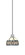 Edge One Light Mini Pendant in Brushed Nickel (200|1151-BN-9485)