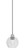 Edge One Light Mini Pendant in Brushed Nickel (200|1151-BN-4102)