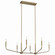 Madden Six Light Linear Chandelier in Champagne Bronze (12|52721CPZ)