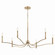 Malene Six Light Chandelier in Champagne Bronze (12|52696CPZ)