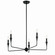 Alvaro Five Light Chandelier in Black (12|52689BK)