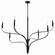 Livadia Six Light Chandelier in Black (12|52674BK)