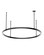 Stagger LED Chandelier in Nightshade Black (182|MDCH53927B)