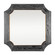 Farra Wall Mirror in Cerused Black/Weathered Brass (137|449MI36A)