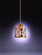 Suffolk One Light Hanging Lantern in Antique Brass (196|5012-AB-MED-CLR)