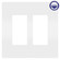 radiant Two-Gang Screwless Wall Plate with Microban in White (246|RWP262WAMCC6)