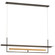 Tristan LED Linear Chandelier in Bronze and Hand-Rubbed Antique Brass (268|IKF 5140BZ/HAB)