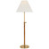 Basden LED Buffet Lamp in Antique-Burnished Brass and Natural Rattan (268|CHA 8081AB/NRT-L)