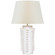 Amandine LED Table Lamp in Glossy White Crackle (268|ARN 3680GWC-L)