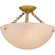 Quoizel Semi-Flush Mount Three Light Semi Flush Mount in Brushed Gold (10|QSF6751BRG)