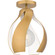 Quoizel Semi-Flush Mount One Light Semi Flush Mount in Brushed Weathered Brass (10|QSF6739BWS)