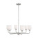 Emile Six Light Chandelier in Brushed Steel (1|GLC1096EN3/BS)