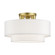 Manorwood Three Light Semi-Flush Mount in Soft Gold (107|50305-33)