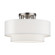 Manorwood Three Light Semi-Flush Mount in Brushed Nickel (107|50305-91)