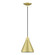 Geneva One Light Mini Pendant in Soft Gold with Polished Brass (107|41177-33)