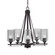 Uptowne Five Light Chandelier in Dark Granite (200|325-DG-542)