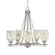 Uptowne Five Light Chandelier in Aged Silver (200|325-AS-5054)