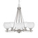 Uptowne Five Light Chandelier in Aged Silver (200|325-AS-4101)