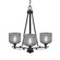 Uptowne Three Light Chandelier in Dark Granite (200|323-DG-4612)