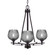 Uptowne Three Light Chandelier in Dark Granite (200|323-DG-4602)