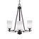 Uptowne Three Light Chandelier in Dark Granite (200|323-DG-310)