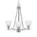 Uptowne Three Light Chandelier in Aged Silver (200|323-AS-500)