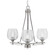 Uptowne Three Light Chandelier in Aged Silver (200|323-AS-4812)
