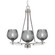 Uptowne Three Light Chandelier in Aged Silver (200|323-AS-4602)