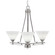 Uptowne Three Light Chandelier in Aged Silver (200|323-AS-312)