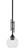 Uptowne One Light Mini Pendant in Dark Granite (200|320-DG-4100)