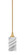 Stem One Light Mini Pendant in New Age Brass (200|23-NAB-549)