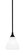 Stem One Light Mini Pendant in Matte Black (200|23-MB-4761)
